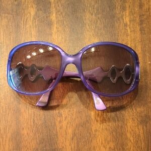 emilio Pucci Purple Oversized Sunglasses Frames EP604S